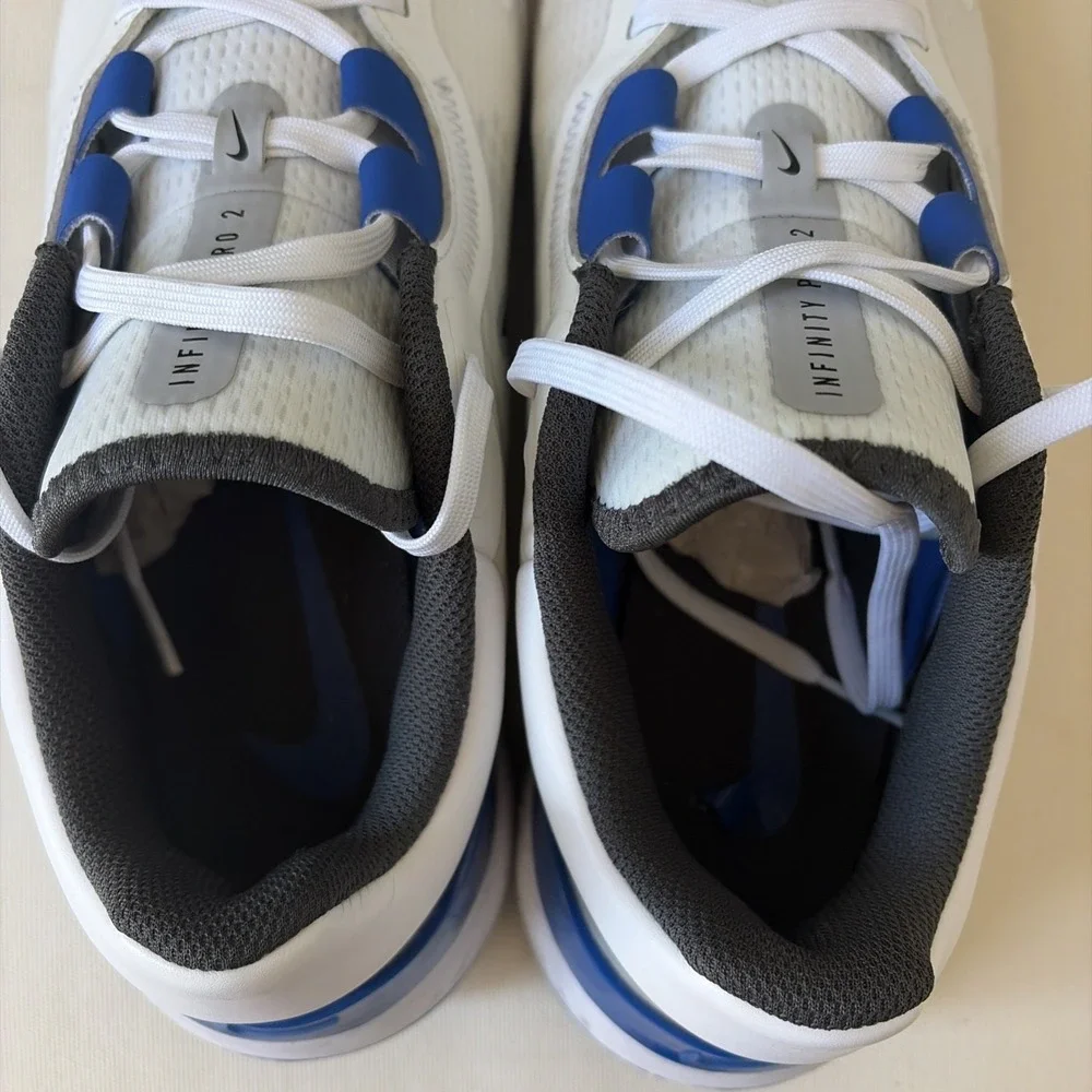 Nike React Infinity Pro 2 Men Golf Shoes Size 11.5 White Game Royal DJ5593-104 - Picture 6 of 8
